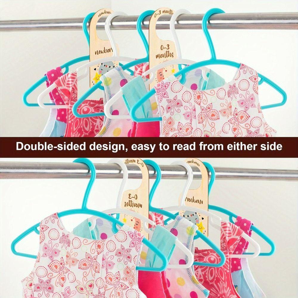 7/8Pcs Label Assortment Infant Wardrobe Divider Size From Newborn To 24 Months