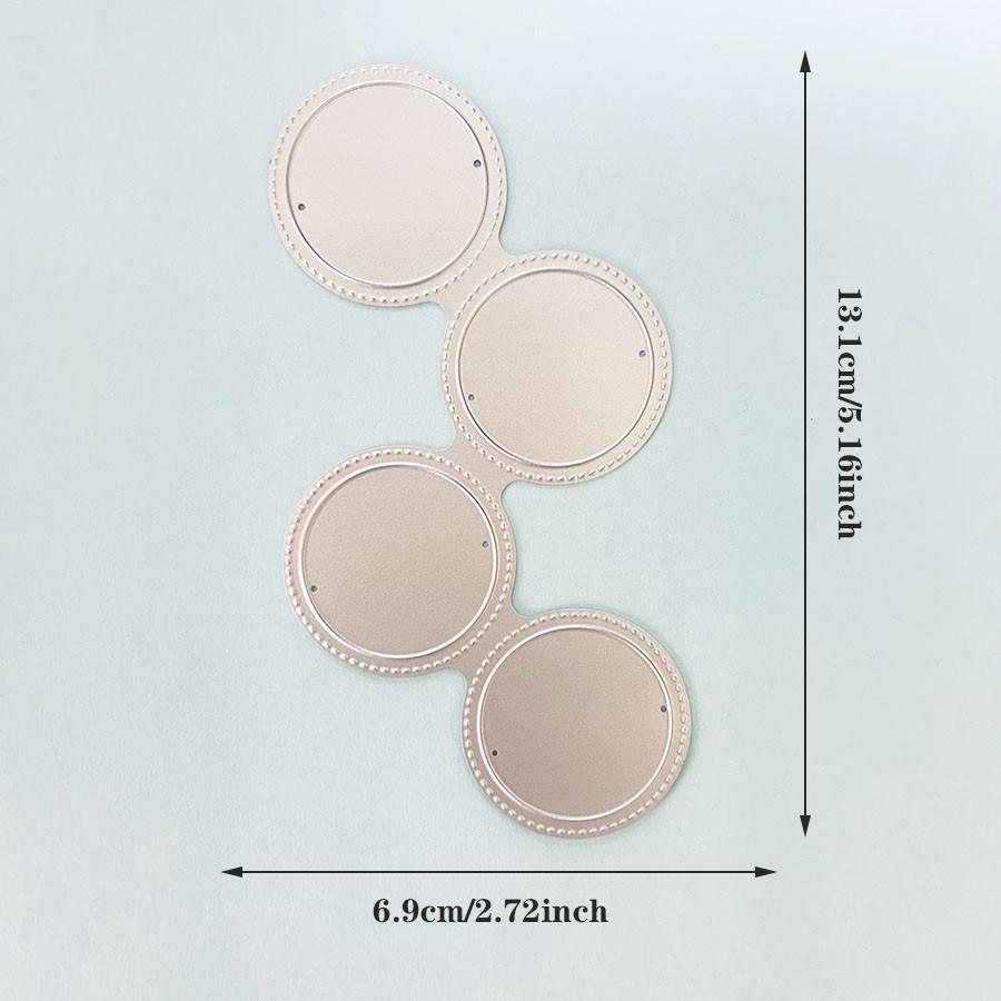 Okrągłe Tło Metalowe Wykrojniki Szablon do DIY Scrapbooking Album Fotograficzny Tłoczenie Papieru Kartki Rzemiosło Wykrojniki