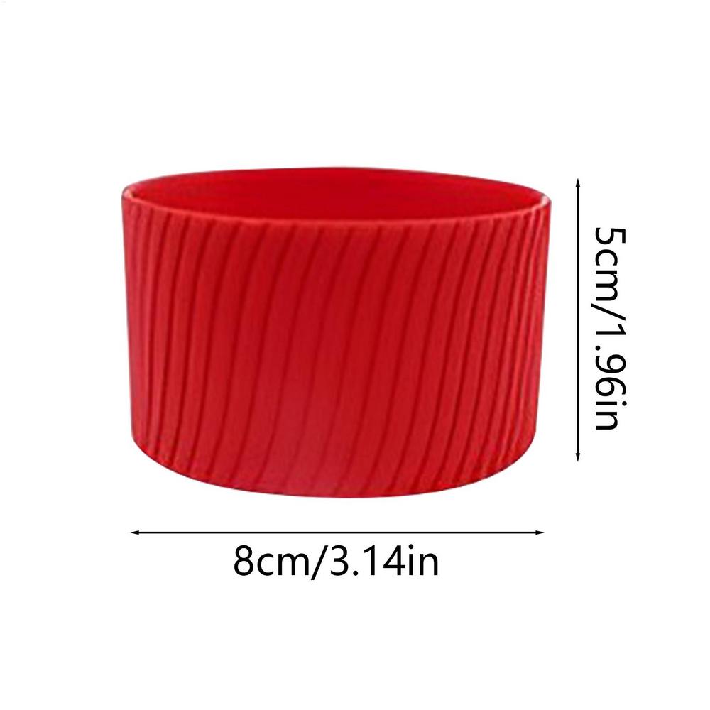 Silicone Sleeves For Bottles Reusable Coffee Sleeve Heat-resistant Hot Cup Sleeve Mug Protector Silicone Tumblers For Glass
