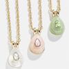 New Twelve Birthday Stone DIY Birth Stone Necklace Colored Zircon Accessories Gold Plated Color Preserved