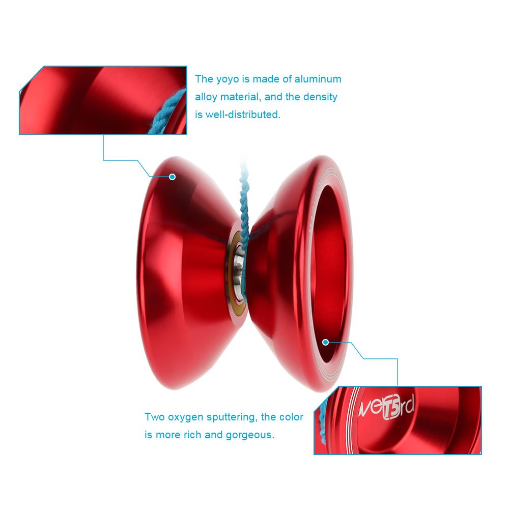 T5 Overlord Aluminum Alloy Metal Yoyo 8 Ball KK Bearing with String for Children Boys Toys Professional Magic Yoyo