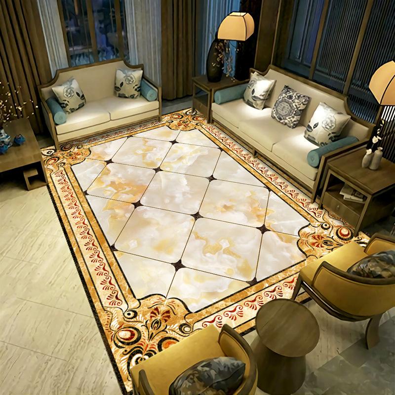 New Chinese Style Living Room Carpet Simple Coffee Table Sofa Floor Mat Bedside Carpet Easy To Maintain