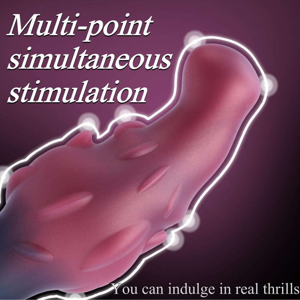 SM Male Sex Outing Wearing Irregular Anal Plug Soft Simulation dildo