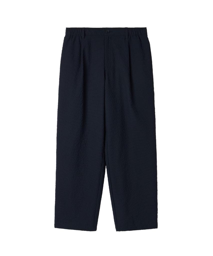 BROMPTON LONDON Seersucker Banding Trousers - D/Navy (P262Mpt180)