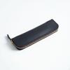 Leather Zipper Pen Bag Minimalist Design Pouch Zippered Pencil Case for Students,