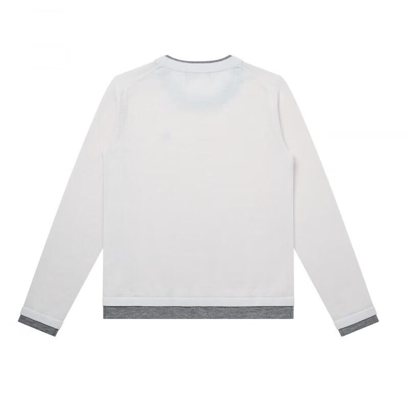 HAZZYS Women's Faux Two-Piece Contrast Pullover Wool Sweater