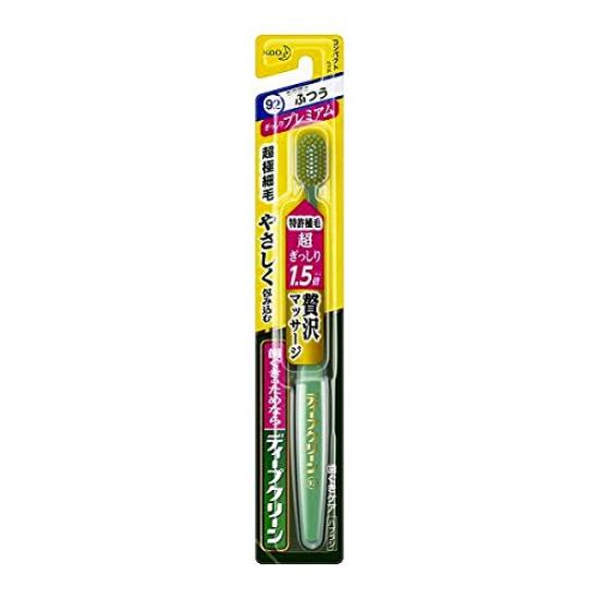 Kao Deep Clean Toothbrush, Premium Packed Bristles, Medium Bristles (x6)