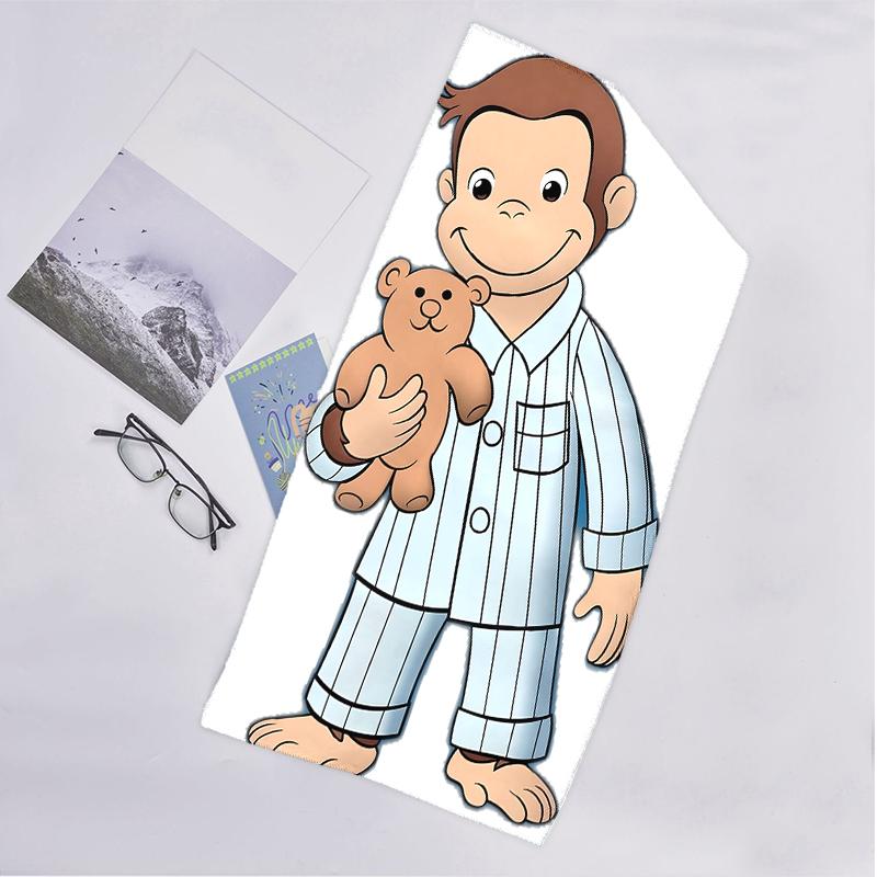 Curious George Fashion Beach Towel: Ideal for Summer Adventures Soft, Absorbent and Quick Drying Suitable for Swimming and Bathing