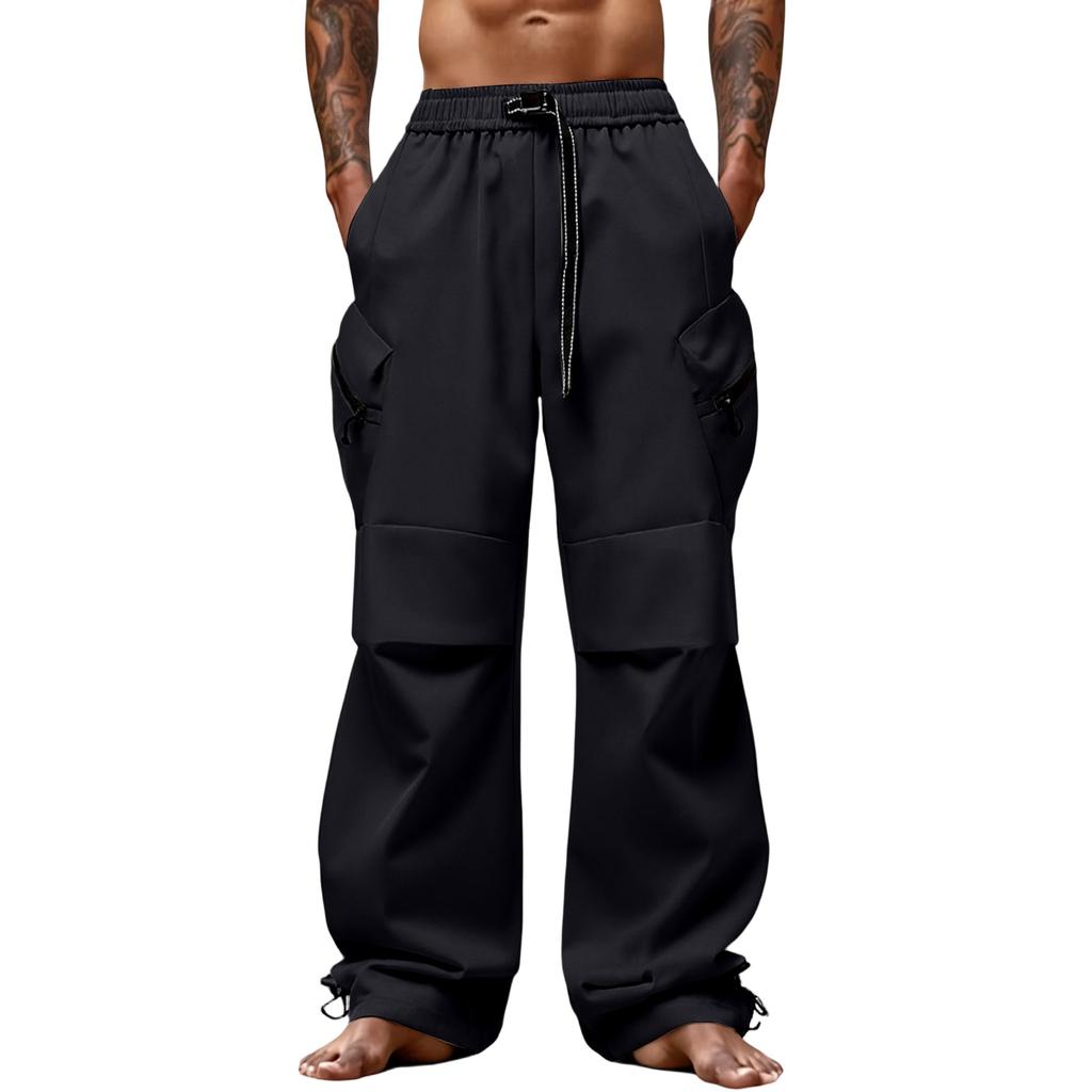 Men's  Outdoor  Sports  Loose  Big  Pocket  Workwear  Trousers