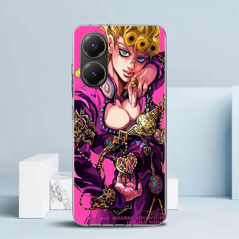JoJo Adventure Giorno Giovanna Soft Cover for Xiaomi Poco F7 Ultra X7 X6 X5 Pro M7 Phone Case Redmi 15 15C 13 13C 12 12C 10 10C