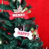 3pcs/set Bone Shape Christmas Tree Decoration Portable Xmas Tree Pendant Hanging Ornaments  Holiday