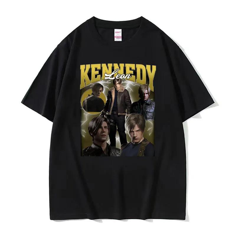 I Heart Leon Kennedy Print T-Shirts Men Women's Clothing Fashion Vintage T Shirt Male Short Sleeve T-shirt Tops