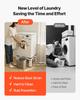VEVOR Laundry Pedestal, 305 mm Height, Washer and Dryer Pedestals with 544 kg Weight Load Capacity, 475-785 mm Adjustable, Non-Slip Feet