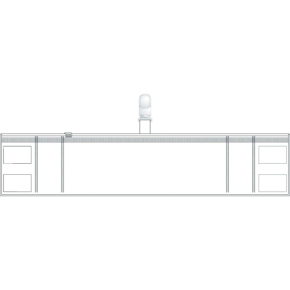TRUSCO zippered armband white x 50 pieces [Case sales] (clip type) T848-55