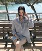 LETTER FROM MOON Melv Oversized Check Shirt (White)