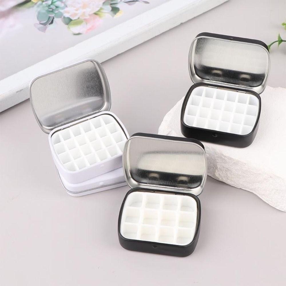 Portable Empty Watercolor Tin Box Mini Watercolor Paint Palette Durable Paint Box  Art Supplies