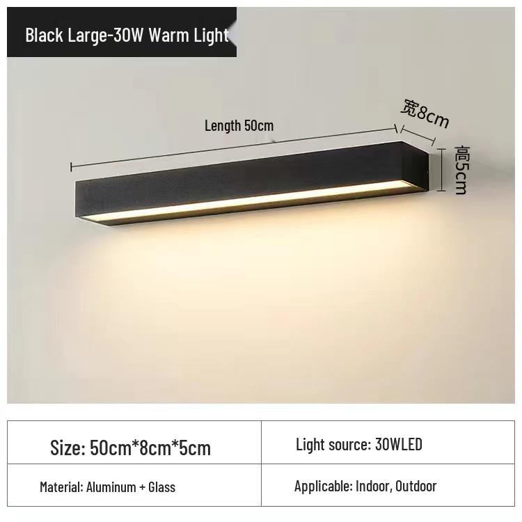 Wasserdichte Außenwandleuchte für Terrasse oder Schlafzimmer - Minimalistisches Design