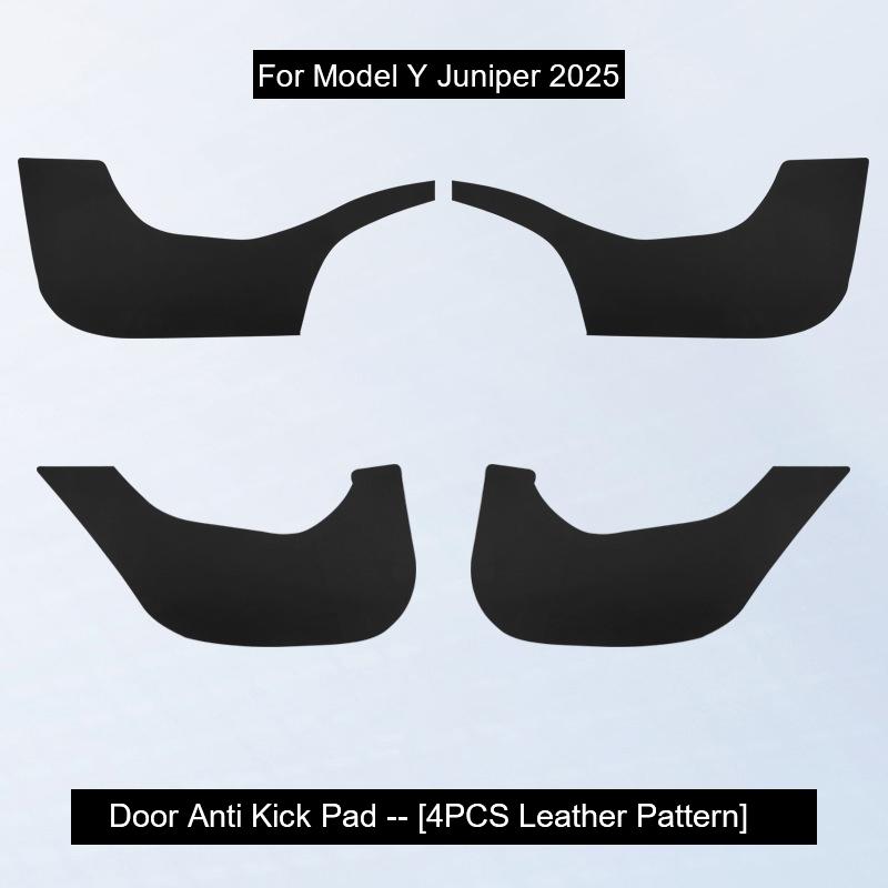 For Tesla Model 3/Y 2017-2025 Seat Side Door Anti Kick Mats Seat Side Protection Sticker Pads Scratch-resistant Cover Mats