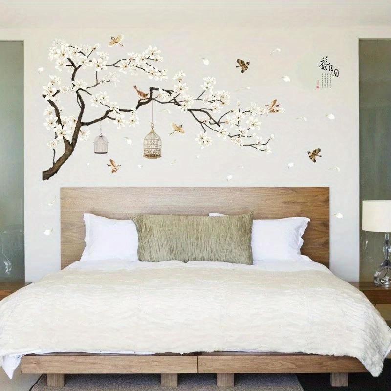 New 187*128cm Big Size Tree Wall Stickers Birds Flower Home Decor Wallpapers for Living Room Bedroom DIY Vinyl Rooms Decoration