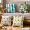 Palm Tree Pattern Cushion Cover Soft Short Plush Pillow Cover Smooth Cozy Texture Aesthetic Cushion Case Home Decor