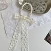 Korean Style Lace Scarves Lace Up Ribbons Necklaces Fashion Pearl Choker  Girl