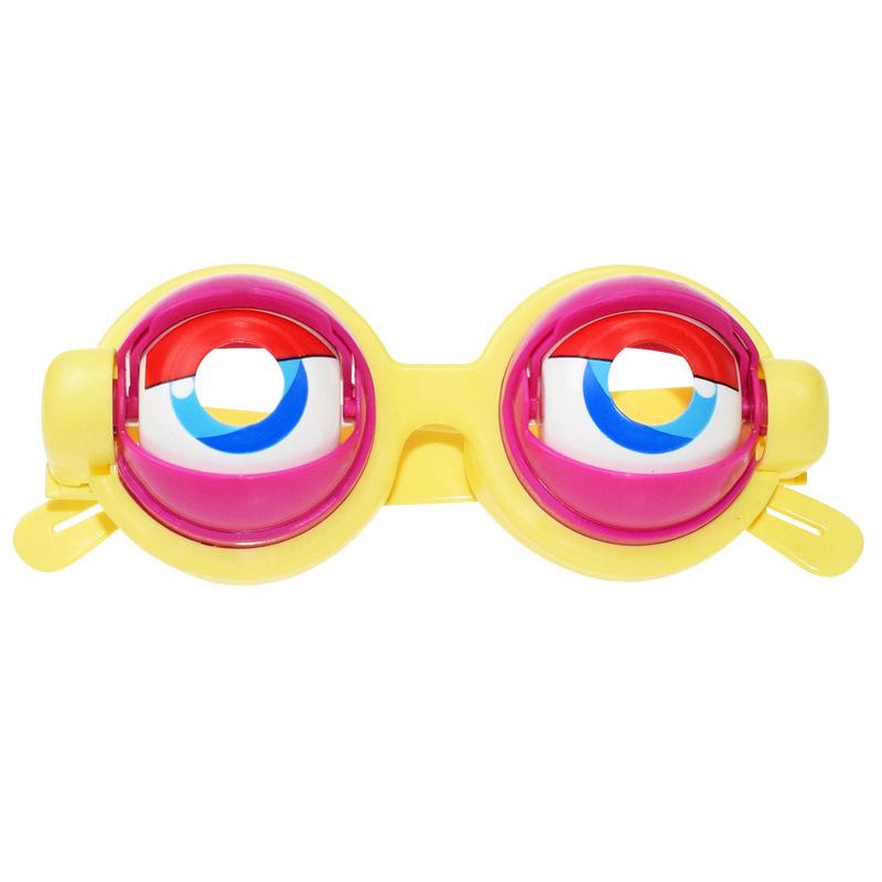 Winking Glasses For Shows & Parties – Kinetic Crazy Eyes Glasses With Manual Blink Action, Blinking Glass For Performances