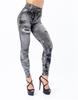 2025 Women's Super Elastic Imitation Denim Leggings - 8 Colors, Nine-Point Style