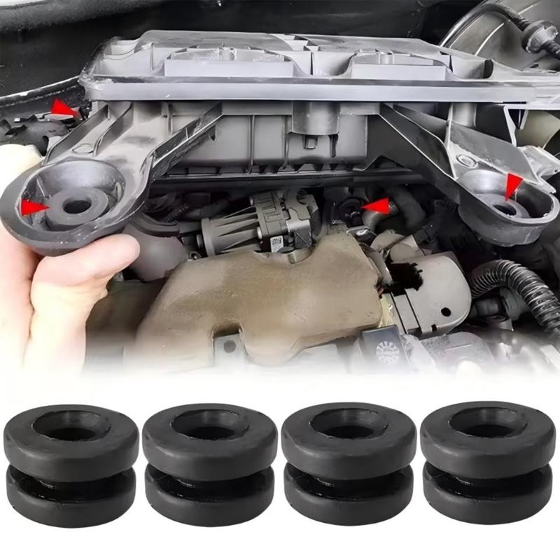 4Pcs Rubber Mounts for Automotive Air Filter Housing Installation Vibrations Damping and Position Stability 9814411880