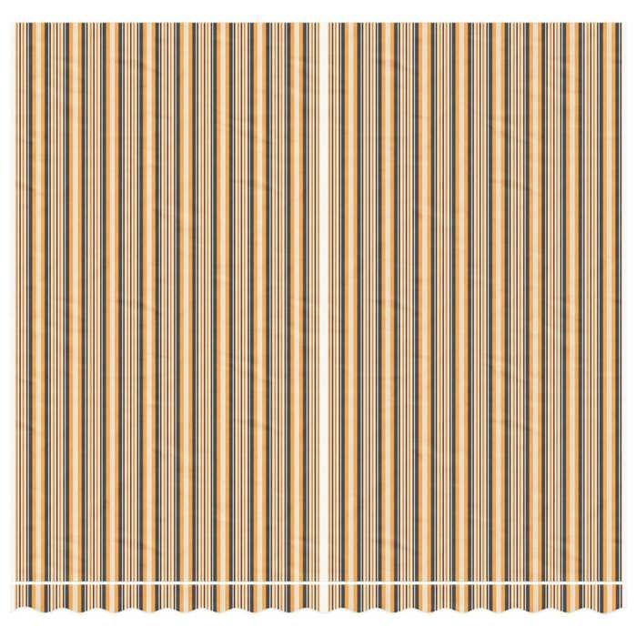 VidaXL Tissu de Remplacement pour Auvent, Voile d’Ombrage Imperméable, Toile de Store Jardin Patio Terrasse, Rayures 367737