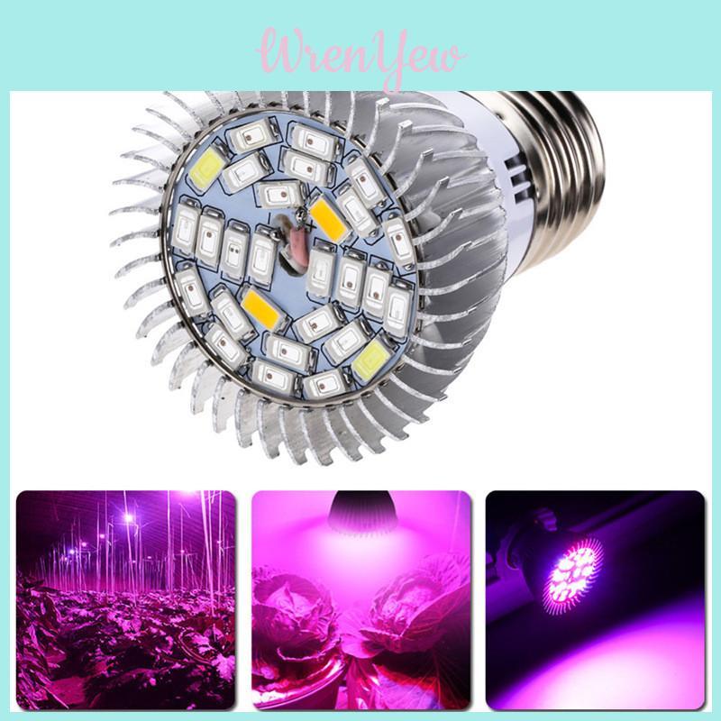 Advanced Full Spectrum 28leds Growing Lamp With Uv Light Perfect For All Plant Stages E27 Gu10 E14