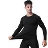 Set de lenjerie termică de iarnă pentru bărbați, cu fleece interior și efect de compresie - cu mânecă lungă, cu uscare rapidă, pentru alergare, antrenament, schi și sporturi de fitness.