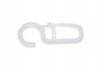 Safety Pin Hooks Hook for Wooden Ring Fi28 for Curtain Rod 100 Pcs White