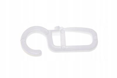 Safety Pin Hooks Hook for Wooden Ring Fi28 for Curtain Rod 100 Pcs White