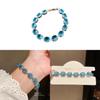 Zircon Oval Geometric Bracelet For Women Stylish Light Luxury Gift For Office And Casual