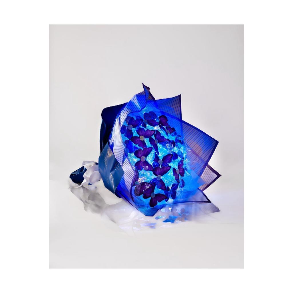 Butterfly Bouquet With Led Lights - A Quality Large Size Bouquet - Gift Purple Butterfly Special For Valentine's Day