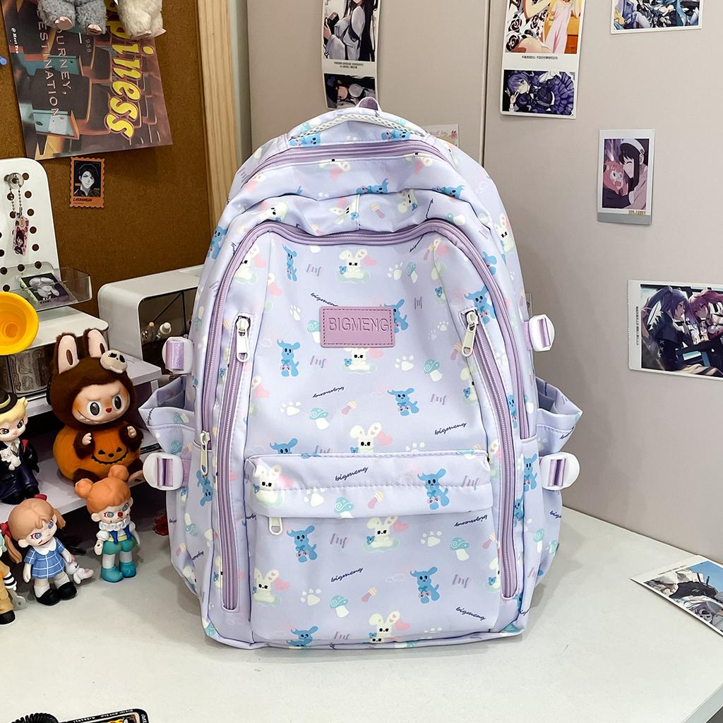 Schoolbag Female Junior High School Student Large Capacity Travel Backpack Female College Student Campus Fashionable Simple Schoolbag