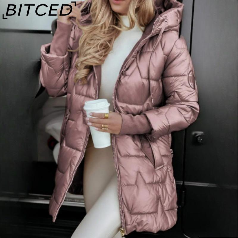 

Хлопковая куртка с капюшоном BITCED Осень/Зима - Стиль средней длины M