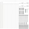 Garden Fence Woerden White 1.7 X 0.6 M Powder Coated Steel