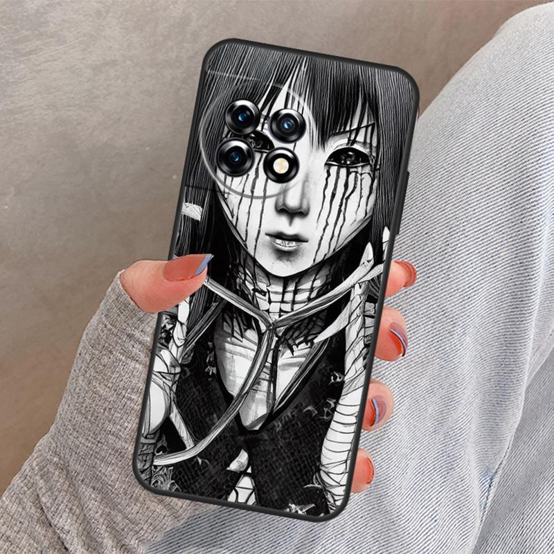 Horror Manga Style Cover For OnePlus 12 12R 13 13R 11 10 Pro 8T 10T OnePlus Nord 4 CE 3 2 Lite N30 N20 N10 Case