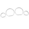 Silver Dashboard Trument Gauge Panel Ring Cover Trim Set Plastic Fit For BMW 3 Series E46 1999 2000 2001 2002 2003 2004 2005