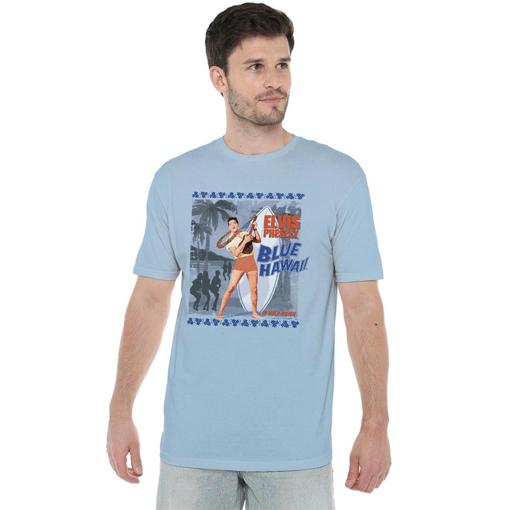 Elvis Presley Unisex Adult Blue Hawaii Poster T-Shirt