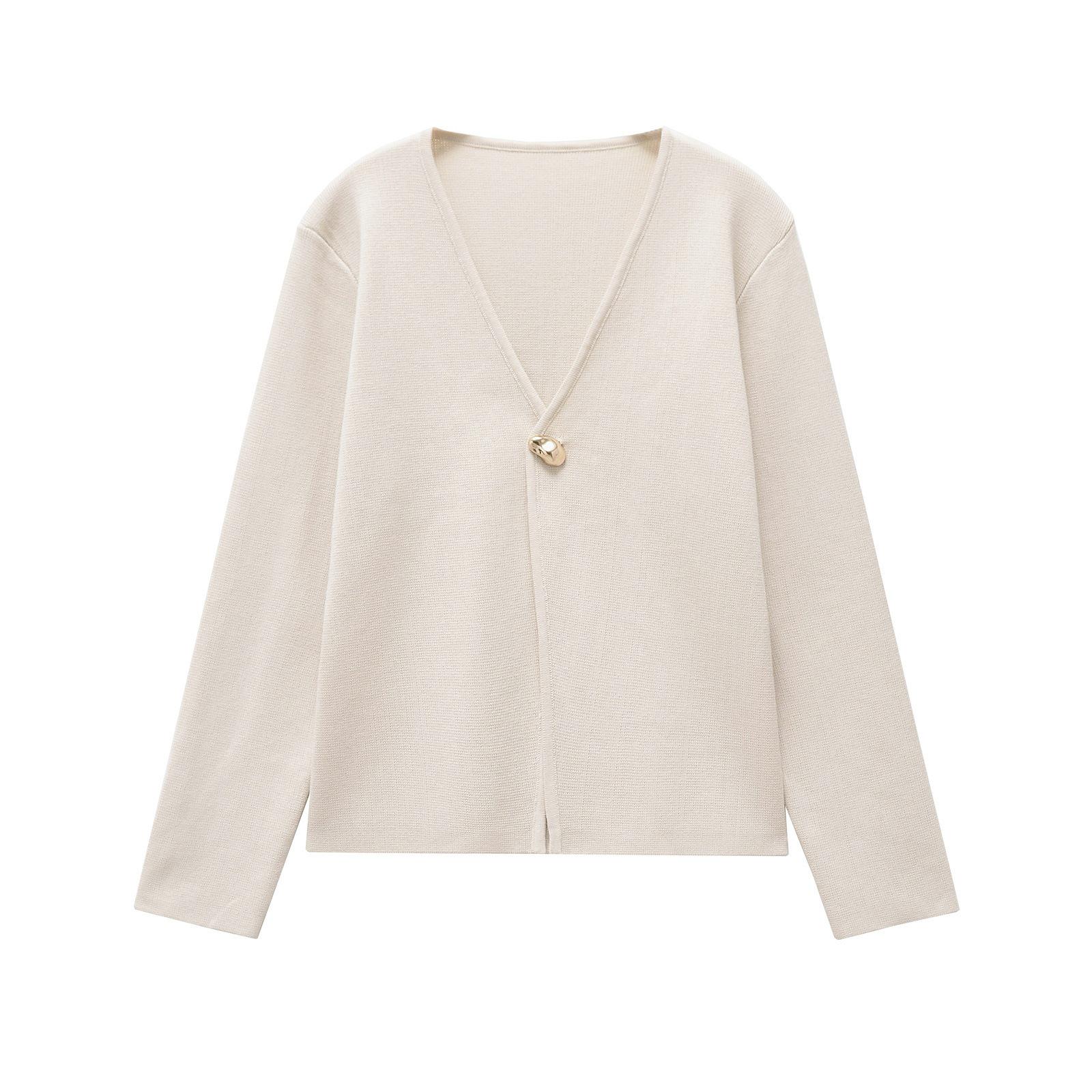 

TAOP&ZA Women s Spring Knitted Commuter Cardigan Medium абрикосовый