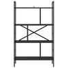 Bookshelf Black Oak Effect 75 X 30 X 123.5 Cm