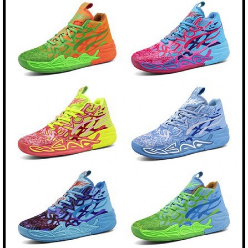 Nye tre-ball fjerde generasjons basketballsko høy topp nye studenter gutter og tenåringer faktisk kamp sement sportssko