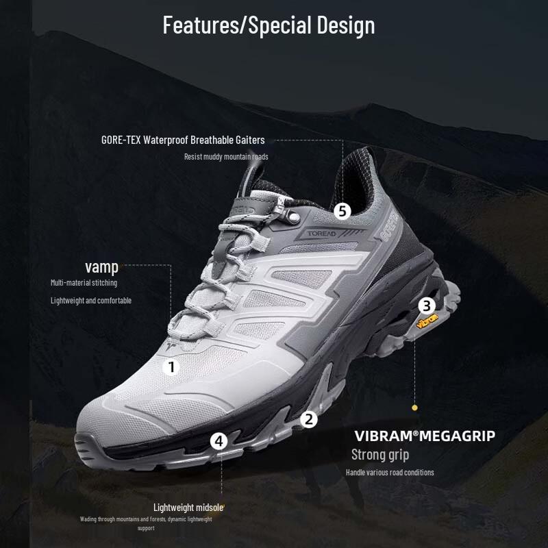TOREAD Men's GTX Waterproof Lightweight Hiking Shoes