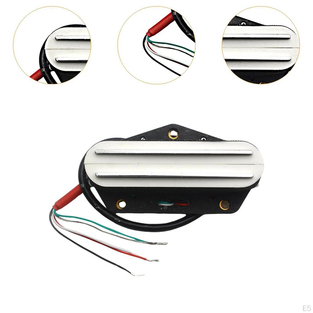 Bridge Double Coil Pickup for Electric Guitar with Rail System