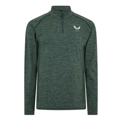 Castore Mens Body Mapped Quarter Zip Fleece Top