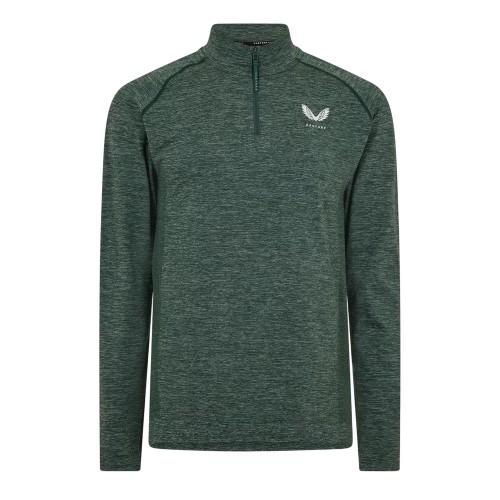Castore Mens Body Mapped Quarter Zip Fleece Top