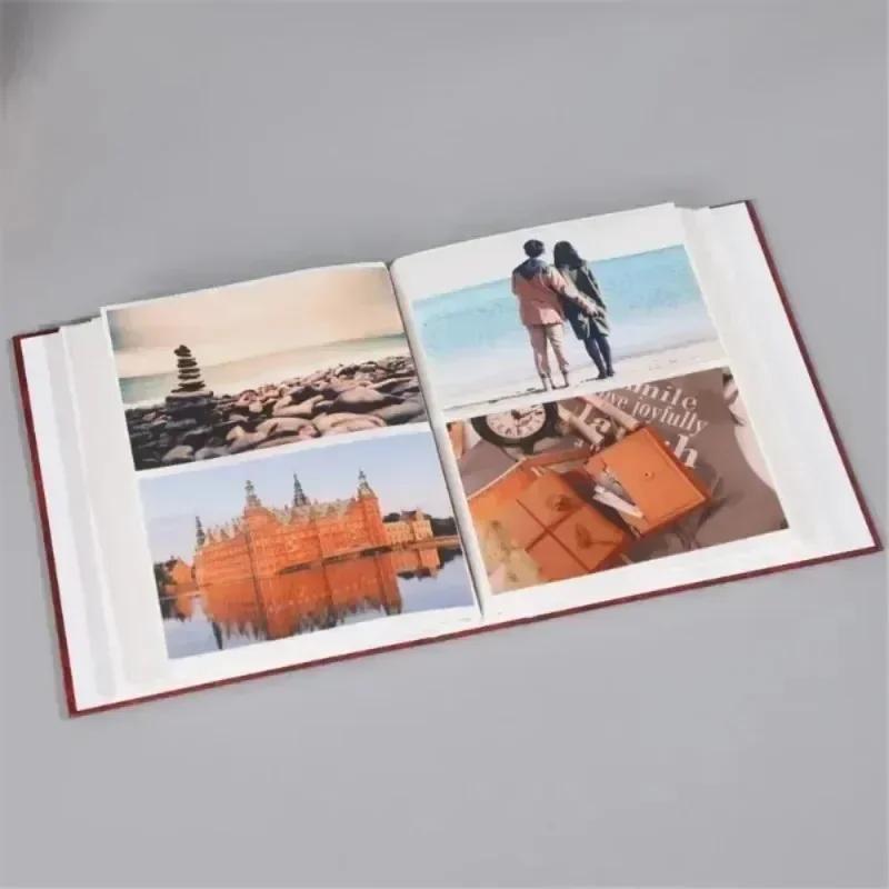 6 Inches 100 Photos 10x15 Cm Foil Stamped Cover Insert Anniversary Classic Vintage Photo Album Home Collection Decoration LIJIAO