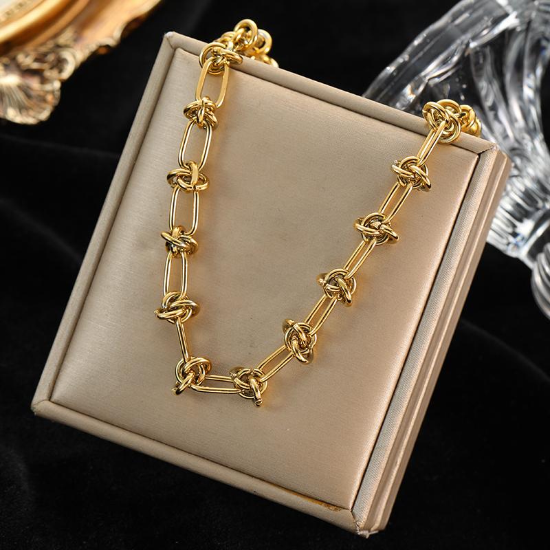 EILIECK 316L Edelstahl Metallkettenhalskette Für Frauen Mode Vergoldete Halskette Wasserdichter Schmuck Damen Geschenk